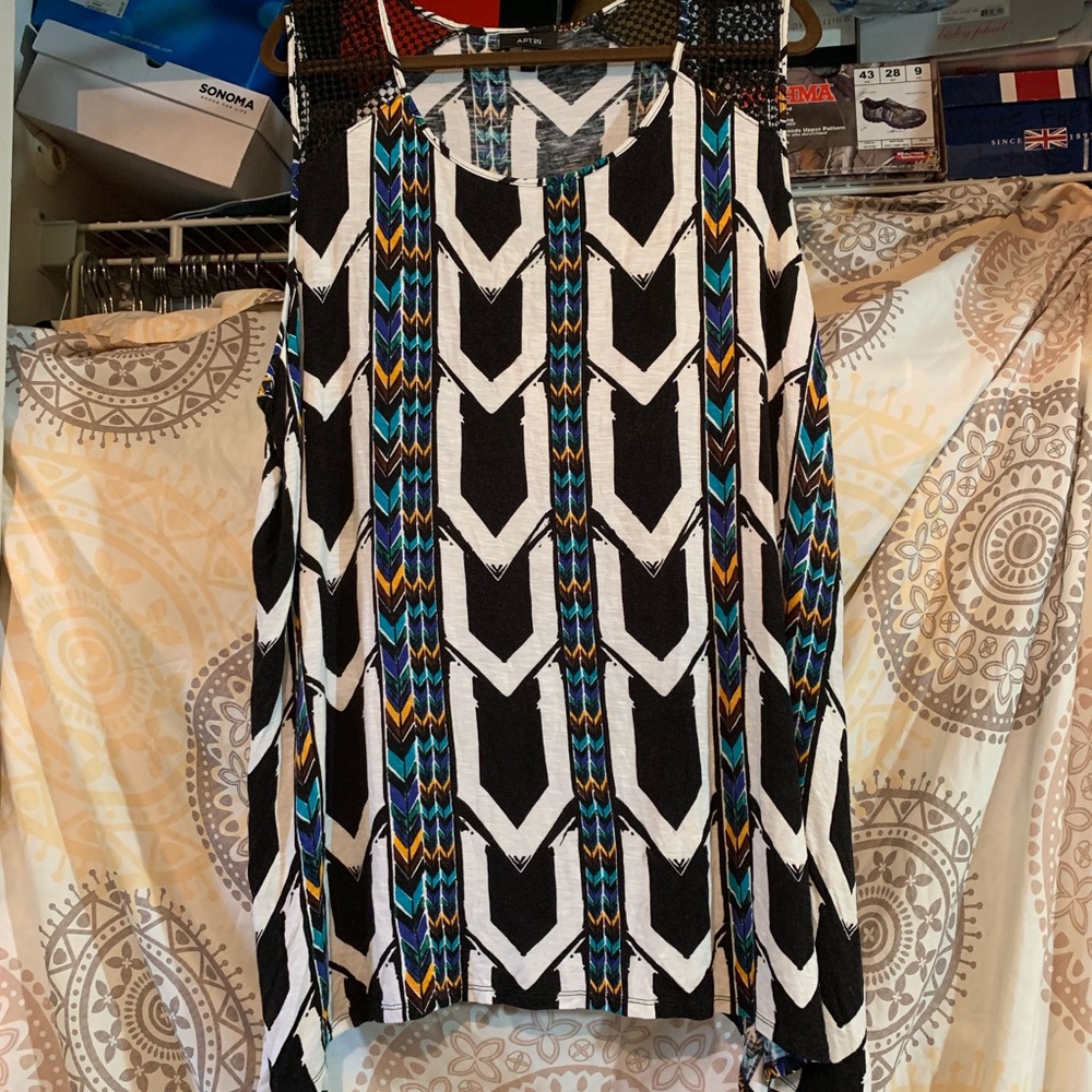 Apt. 9 Mesh Shoulder Tank Top